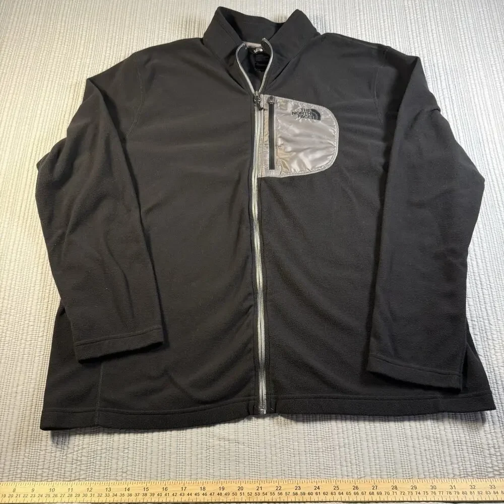 The North Face Jacket Mens 2XL Black Fleece Gorpcore Outdoor Hiking Athleisure
